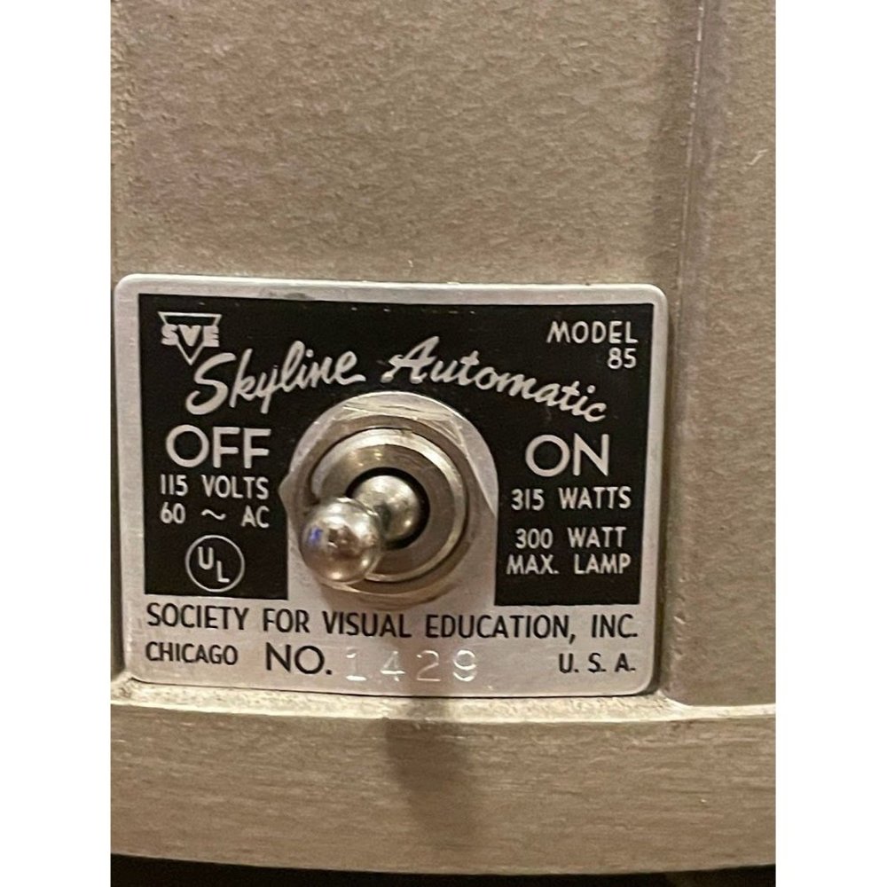 Skyline SVE Model No 85 (Society for Visual Education) Vintage Projector-Working - Picture 5 of 12